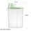 Clear Plastic Food Storage Container with Wide Mouth & 2