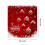 Christmas Shower Curtain Red Polyester 90x180cm 4