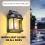 Solar Wall Light with Motion Sensor, IP65, 3-Side Glow 3