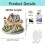 Easter Bunny & Egg Acrylic Desktop Ornament, Cute 2D Spring Table Decor – Compatible with Easter Theme 3