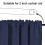 Insulated Window Valance Curtain Panel Navy Single 4