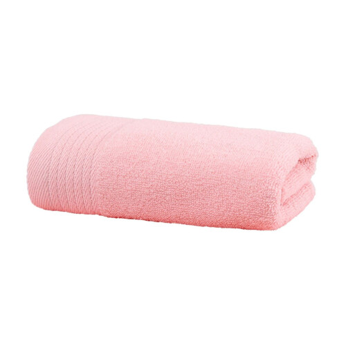 Badhandduk i bomull 75x35cm rosa 1