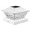 Modern Solar Post Light for Patio/Garden – IP54 Waterproof, E26 Bulb, Flat Surface Mount 2