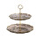 Dessert Stand Plastic Transparent 2-Tier 1 PC 2