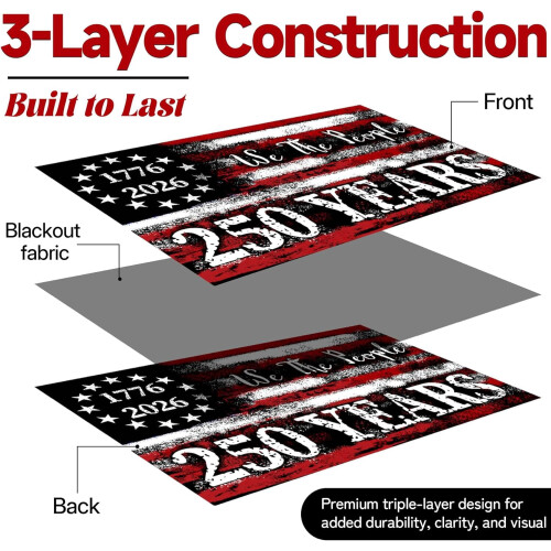 250th Anniversary USA Flag 3x5 ft Double-Sided 2