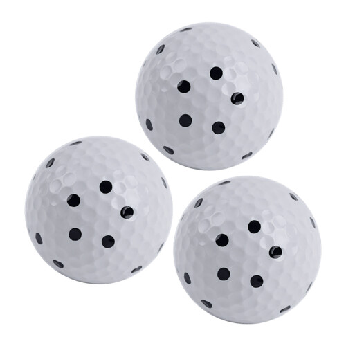 3Pcs Indoor Simulators Dedicated Golf Balls 6 Side 5 Dots