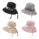Breathable Sun Hat Adjustalbe Drawstring Large Brims-Pink M 2