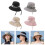 Breathable Sun Hat Adjustalbe Drawstring Large Brims-Pink M 3