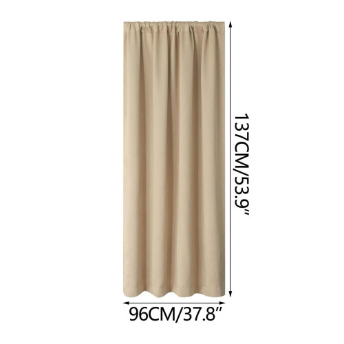 Scandinavian Solid Color Silk Curtains for Bedroom and 2
