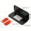 Concealed Mounting Cabinet Door Magnetic Stoppers-Silver 2pcs 5