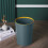 Small Trash Can Dark Blue 2 Gallon Round Plastic 1