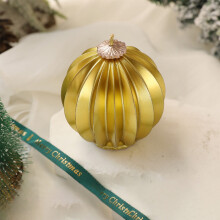 Bougie parfumée AuroraX, cire naturelle dorée, 100 g