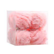 Pastel Pink Foam Christmas Ball Ornaments – 8 Pack