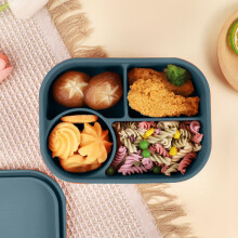 Silicone Food Container with Lid – Portable, Microwave &
