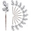 10pcs Gold Silver Red Artificial Holly Berries Picks 1