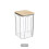 Plastic Grain Storage Jar with Bamboo Lid 1500ml 1