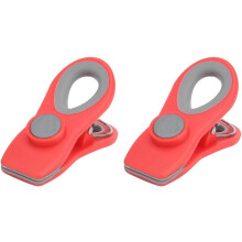 Balenie 2 mini magnetických klipov na potravinové vrecká, uhlíková oceľ Wave-Grip