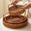 Rattan Multi-Tier Fruit Basket, Carbon Steel Frame, 30x30cm 1