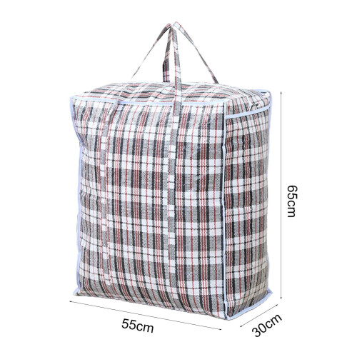 Εξαιρετικά μεγάλη πλαστική τσάντα αποθήκευσης παπλωμάτων με φερμουάρ και 2