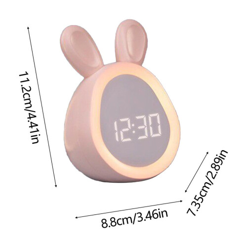 Hasenwecker mit Nachtlicht, USB-aufladbar 2
