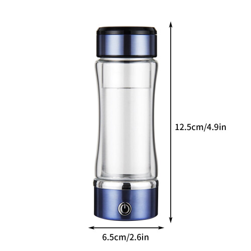 Bouteille en verre à double paroi isolée pour eau hydrogénée, 350 ml 2