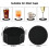 Conjunto de 16 porta-copos de silicone preto com suporte. 3