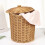 Bamboo Laundry Basket with Lid, Large Opening 3