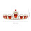 Kroneornament Kakedekor Plast Hodeplagg 1-pakning 3