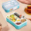 Bento Lunch Box Microwave-Safe Japanese Style 1pc 5
