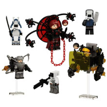 6PCS Toilet Skibidi Building Blocks Tv Monitor Cameradiy minifigures Kid Toy Fit Lego