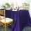Purple Satin Rectangular Tablecloth 90 x 132 in 4