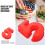 Red Silicone Number 5 Cake Pan, Oven & Microwave Safe 5