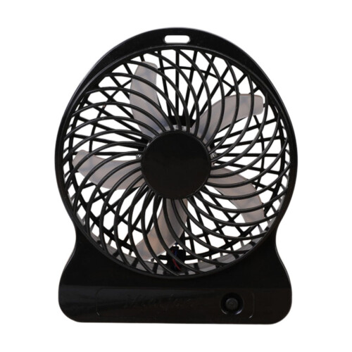 Ventilateur de bureau 3 vitesses rechargeable USB 16,8 x 14 cm 1