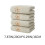 Snowflake Cotton Bath Towels 13 x 30 in 4-Pack 3