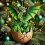 Dragon Acrylic Christmas Ornament 8cm Red 2