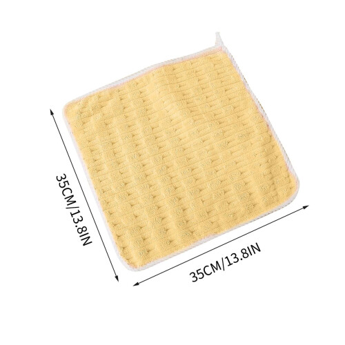 Παιδικές πετσέτες χειρός από φλις 35x35cm που δεν ρίχνουν τα μαλλιά, απορροφητικές 2