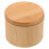 Ceramic Spice Jar with Bamboo Lid, Khaki, 3.5 in 3