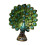 Resin Peacock Statue with Spread Tail, Decorative Figurine 2