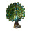 Resin Peacock Statue with Spread Tail, Decorative Figurine 3