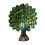 Resin Peacock Statue with Spread Tail, Decorative Figurine 4
