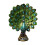 Resin Peacock Statue with Spread Tail, Decorative Figurine 5