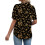 Women's  Short Sleeve Button-Down V-Neck Shirts rSets -Blue L 4