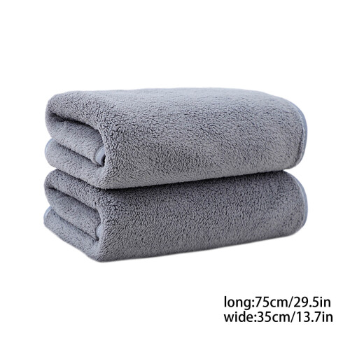 Samt-Badetuchset, 2er-Pack, 75 x 35 cm 2