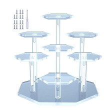Acrylic Display Risers Hexagonal Set 5-Piece