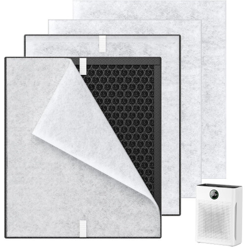 PR1 Replacement Filter for MOOKA PR1 Air Purifier, H13 True