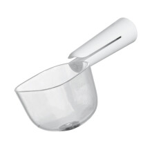 Weißer ABS-Reismessbecher mit Skala, 1 Tasse