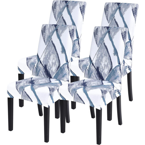 Stretch Dining Chair Covers Set of 4 – Polyester-Spandex,