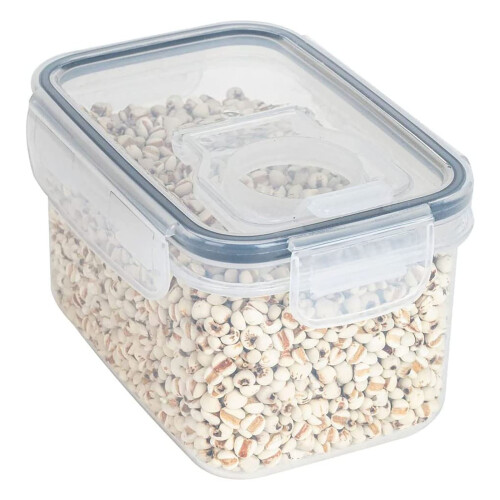 Clear Airtight Plastic Storage Jars Set – 5 Sizes