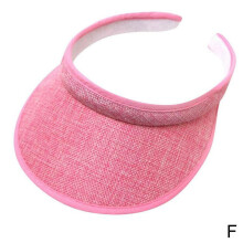 Cotton-Linen Adjustable Sun Visor Hat