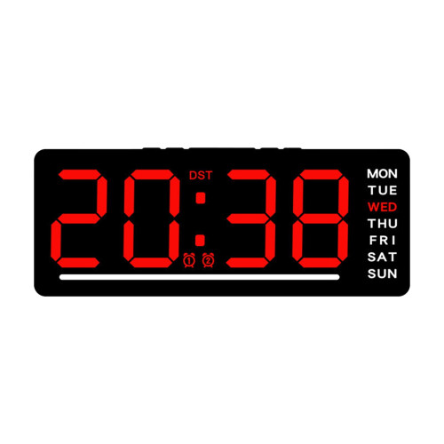 Réveil numérique LED avec affichage de la date et de la température
